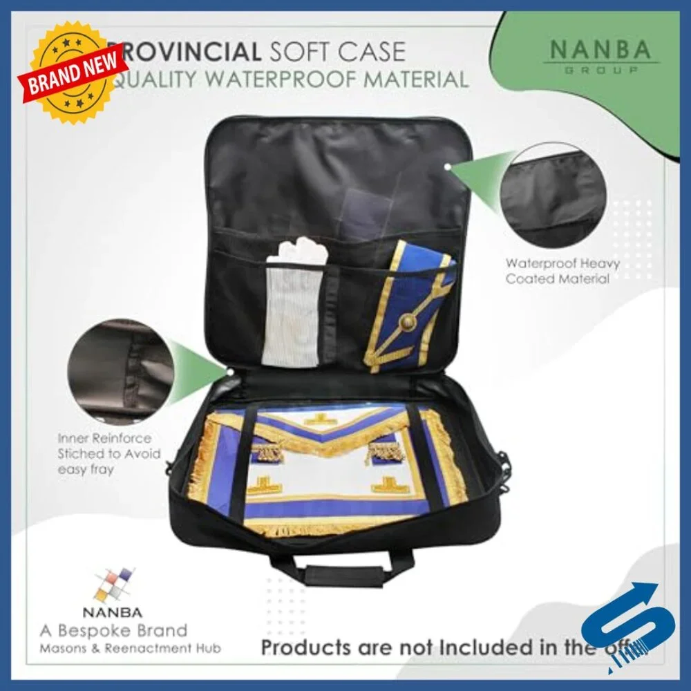 Freemason Apron Case Set with Shoulder Strap Inner Pocket